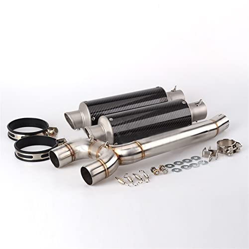 Silencieux d'échappement et tuyau de liaison moto pour Yamaha FZ6 FAZER 2004-2009