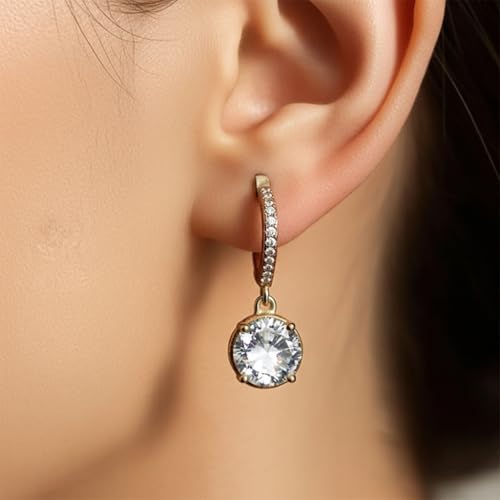 Image of ECLATS Large Stone drop Earrings for Girls and Women