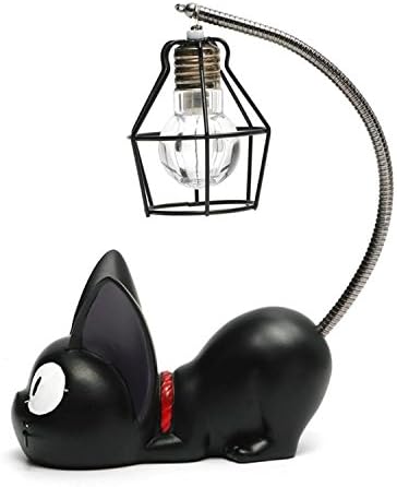 Creative Resin Kiki Cat Animal Night Light, Ornaments Home Decoration Gift Small Cat Nursery Lamp Breathing LED Night Lamps