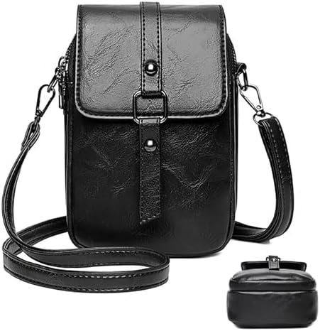 Sac Banane Noir Homme Double Poche – Portefeuille Et Téléphone, étanche
