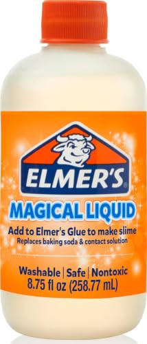 Elmers Magical Liquid Slime Activator Solution Updated Formula for Double Slime Output Safe Washable 8.75 fl oz - Kids Activity Arts & Crafts #1 Teacher Brand