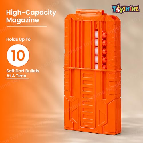 Image of Toyshine 60cm Soft Foam Bullet Blaster Battery Operated Alpha Striker Motorized Toy Gun with 20 Bullets,Targeting Scope Gun for Long Range Shooting Game Toy for Kids 8+ Years