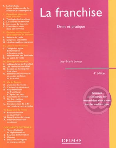La Franchise : Droit et Pratique
