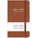 2021-2023 Pocket Calendar - Monthly Pocket Planner (36-Month) with 63 Notes Pages, 3.8