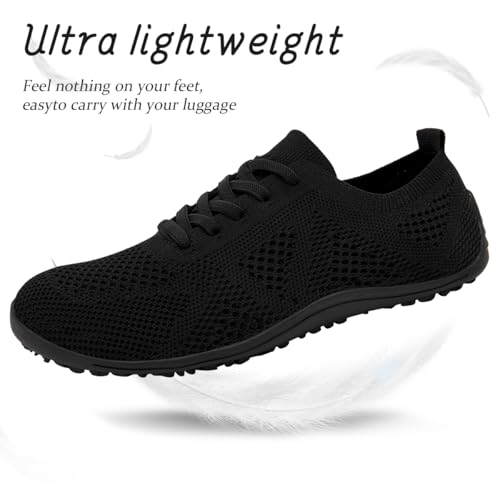 Women's Barefoot Shoes Walking Sports Zero Drop Sole Running Casual Sneakers Slip On Breathable Soft Fashion House Shoes4