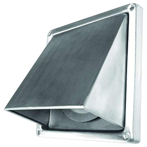 Preisvergleich Produktbild Ablufthaube 125 mm mit Rückstauklappe Edelstahl