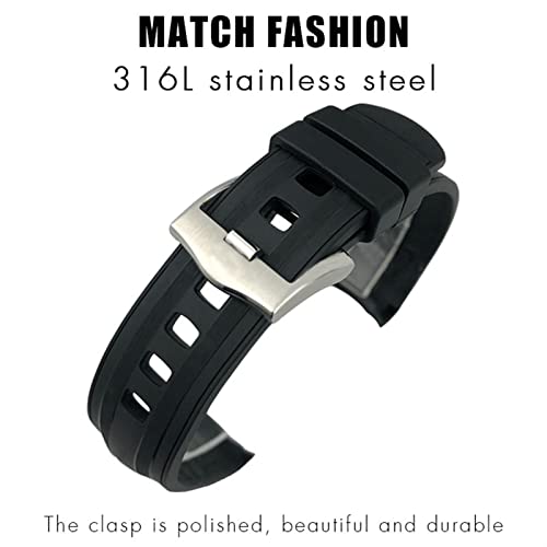 Bracelet silicone étanche Omega Seamaster 007 boucle rose
