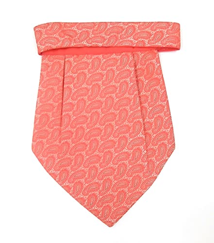 Image of formal cravat set for men with pocket square Men's Cravat Necktie, Self Design Microfiber Dark Multi color Free Size