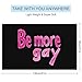Be More Gay Printed Beach Towel Lightweight Swim Surfing Towels for Pool Travel Vacation 130x80cm