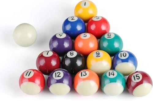 Hominas Billardkugeln Set 16 Stück 38 mm Mini Pool Ball Billard Set aus Kunstharz Mini Billardtisch Zubehör für Kinder Partyspiele zu Hause Hominas Billardkugeln Set 16 Stück 38 mm Mini Pool Ball Billard Set aus Kunstharz Mini Billardtisch Zubehör für Kinder Partyspiele zu Hause