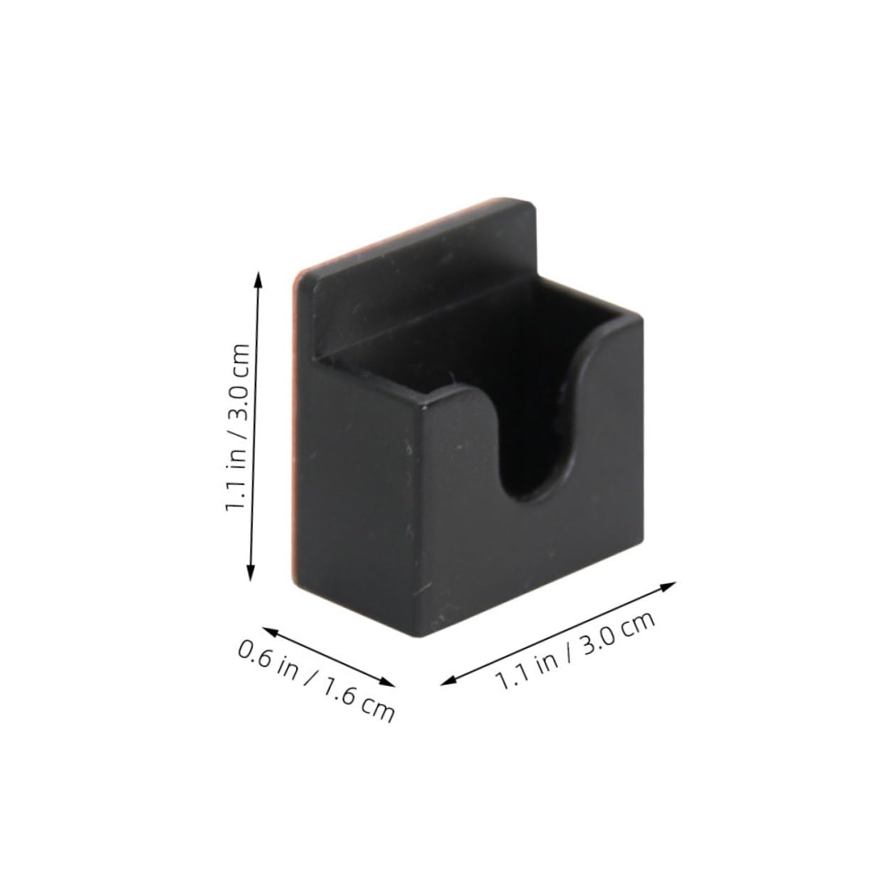 SHOWERORO 2 Pcs Cb Radio Microphone Mount Adhesive Back Holder for Cars Offices Durable Design Space Saving Wide Compatibility for Various Models
