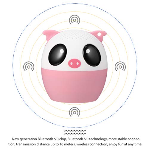 ULTECHNOVO Mini Alto-Falante Em Forma de Porco Alto-Falante Fio de Desenho Animado Alto-Falante Port