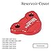 Motorcycle CNC Rear Brake Fluid Reservoir Cover For CRF150R CR125R CR250R CRF250R CRF250X CRF450R CRF450X CRF250RX CRF450RX CRF450L CRF250F Dirt Bike, RED