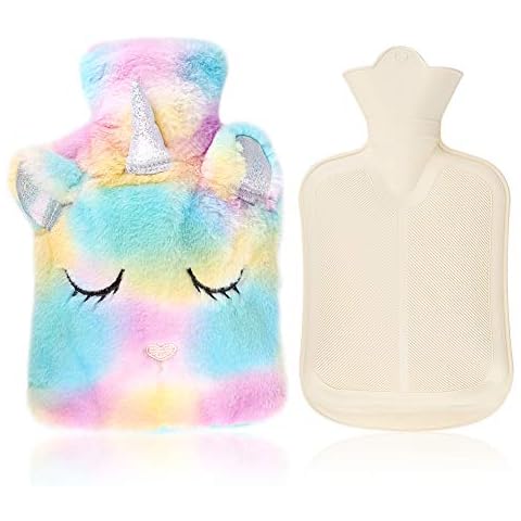 Hot Water Bottle with Unicorn Cover Cover