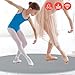 BALAPET Portable Marley Dance Floor, Non-slip Ballet Dance Floor, 3.5MM Thick Round Tap Dance Practice Mat for Home Stage Studios Kids Adults Practice Improve, Gray