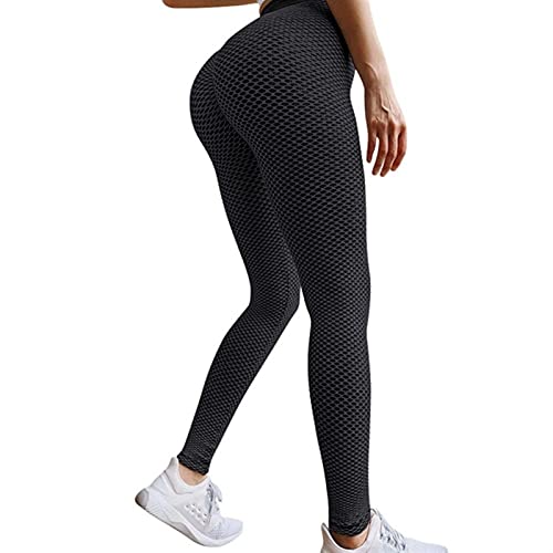 cyg Leggings, Pantalones Deportivos Mallas Panal De Jacquard for Mujer Mallas De Deporte De Mujer Fitness for Correr De Cintura Alta Pantalón Elásticos Butt Lifter Scrunch Leggings