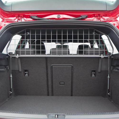 Travall Hundegitter für Volkswagen Golf (2012-2020) Fahrzeugspezifisches Hundegitter, Kofferraumschutz für Hundetransport, Gepäckschutz, Robustes Stahlnetz Auto Hundesperre