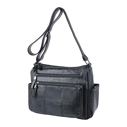 Jywmsc Womens Multi Pocket Casual Crossbody Bag Purses and Shoulder Handbags Messenger bag for Daily Use Waterproof (Medium) Cover