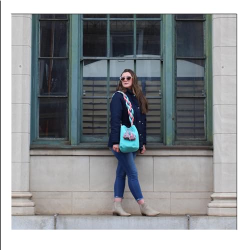 Wayuu mochila bag traditional | Large mochila | Colombian bag | Woven Crossbody Bucket Bag (Orange, grey & beige flowers.)4