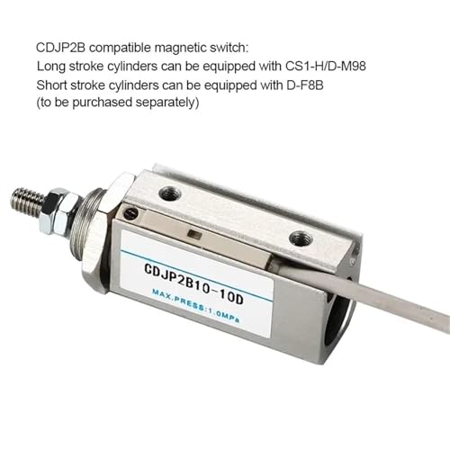 Vérin pneumatique CDJP2B6-10D évite le manque de place en micro-dosage - 5