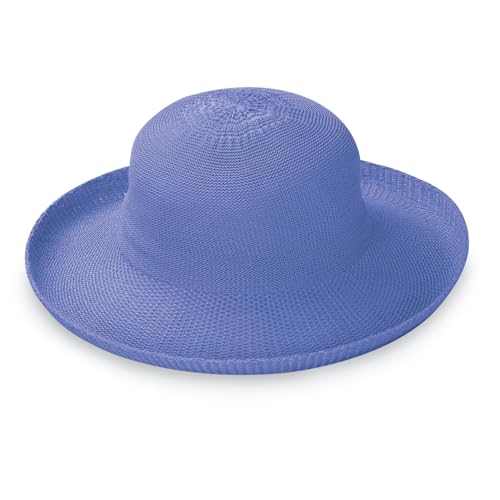 Wallaroo Womens Victoria Sun Hat Medium (Hydrangea)| Packable Design Adjustable Sizing | Sophisticated Style for Parties Beach & Outdoor