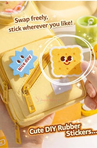 Image of Apple Foodie Cream Pencil Pouch, 7-Layer Multi-Compartment Backpack Style Pencil Case with Visible Display Window & Patch, Large Capacity Organizer