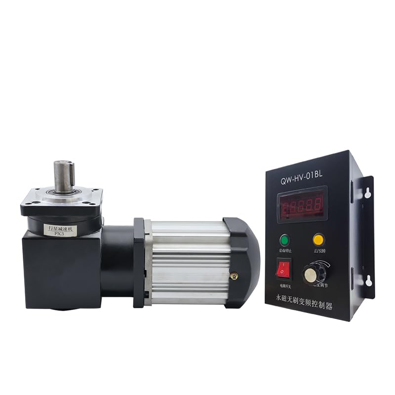 80 Flange 1200W Brushless Right Angle Reducer 220V High Voltage Low Speed Brushless Planetary Gear Reducer Motor (110V-1200W Ratio 3)