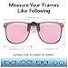 Solsun Polarized Clip on Sunglasses for Men Women UV Protection Anti Glare Driving Fishing Glasses (S12, Clip on-S12-Pink Coffee)