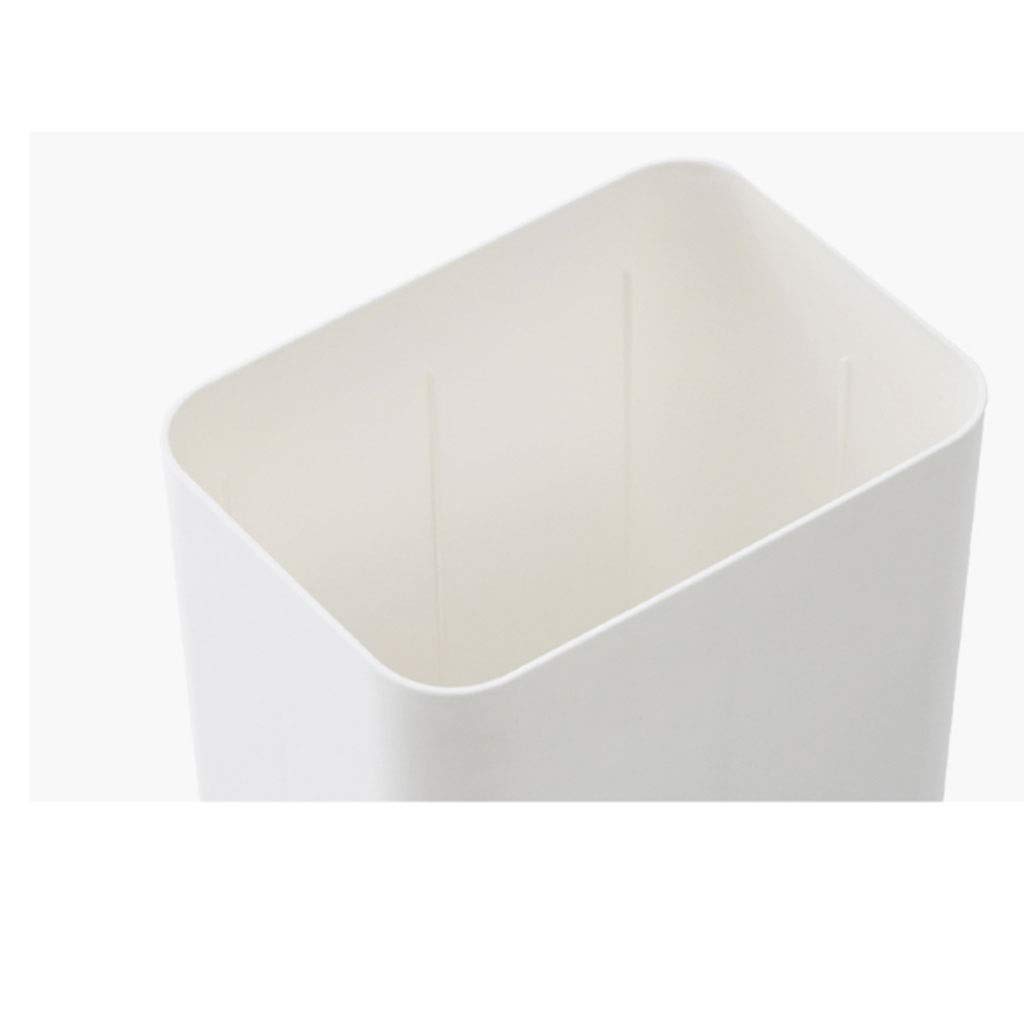 Kosz na śmieci Sturdy Plastic Case,small Office Box Made Of Durable Plastic,practical Storage Box,bathroom Living Room,kitchen Or Children's Room,white L Trash Can do segregacji śmieci