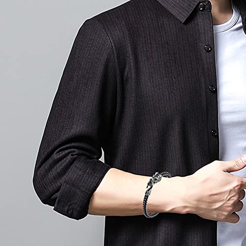 Pulsera Dragón para Hombre Acero Inoxidable Negro miniatura 2