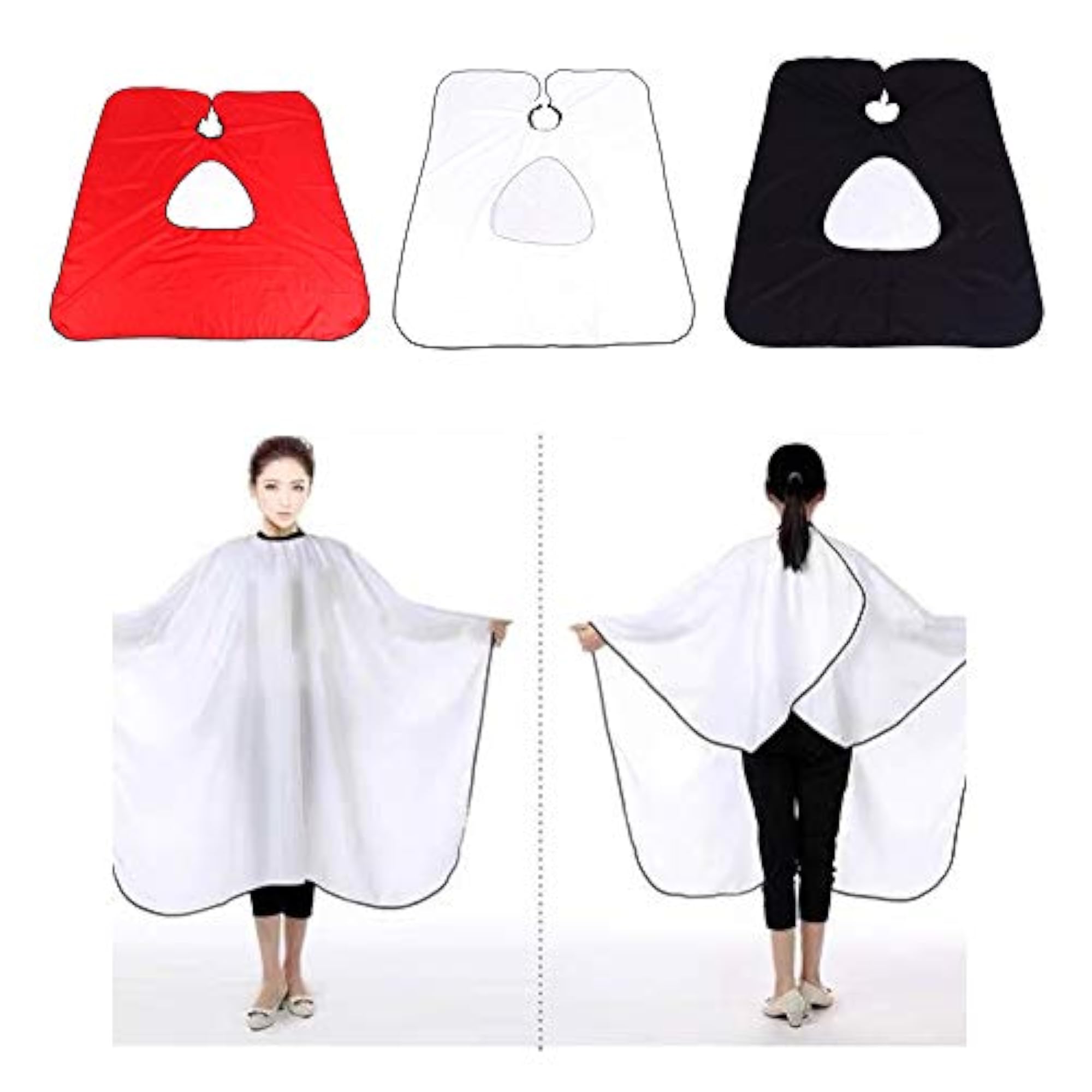 Hair Salon Cutting Cape Waterproof Cape with View Window