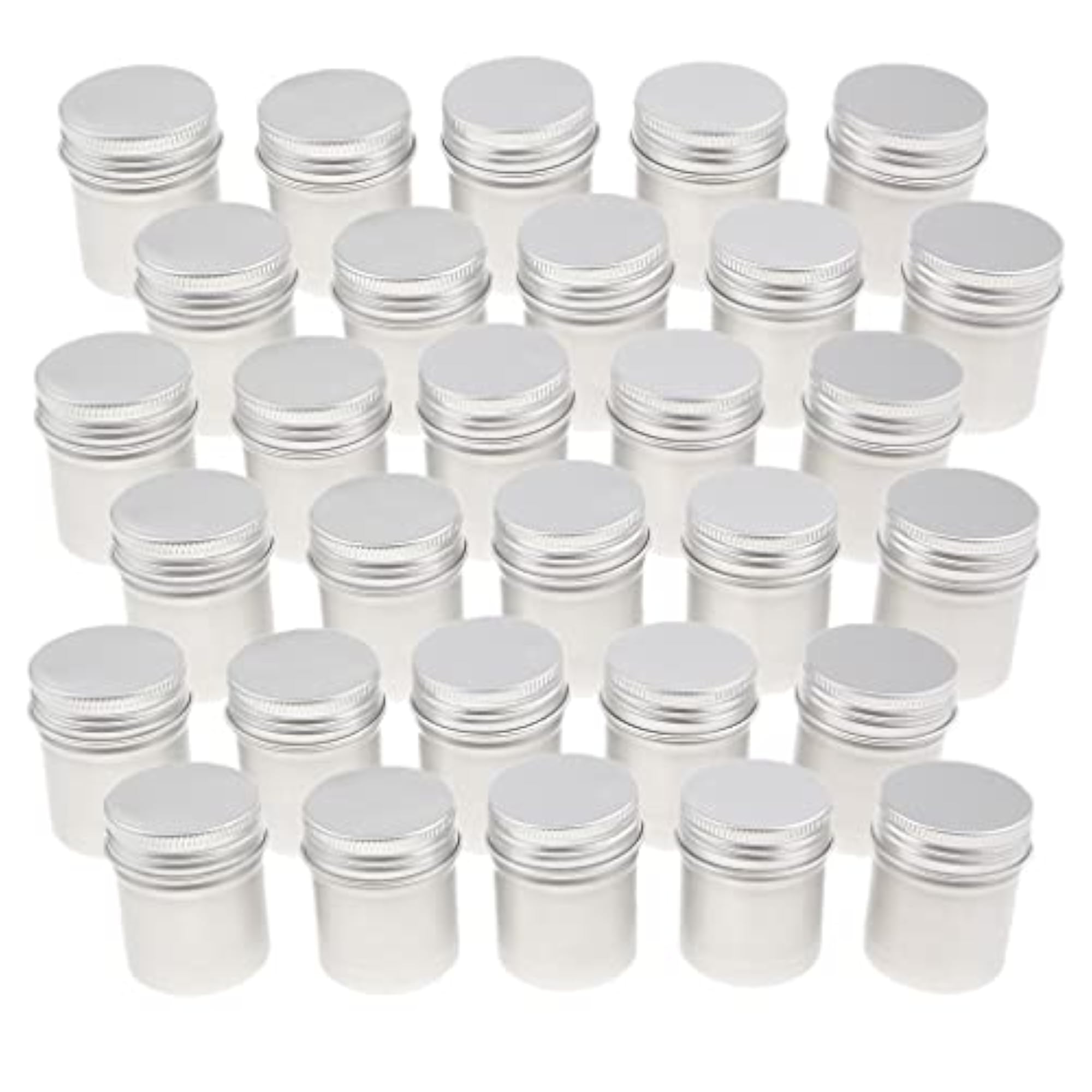 30x 50ml Aluminium Tin Lip Balm Tin Pot Cosmetic Cream Jar Container