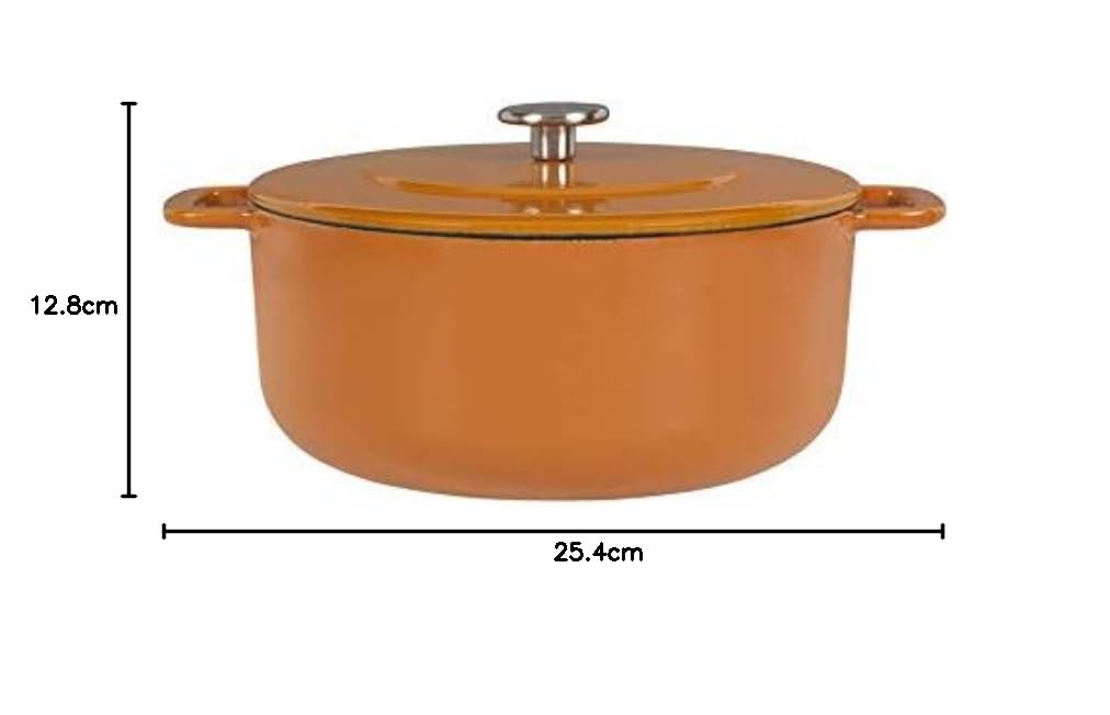 Combekk Sous-Chef 190224OR - Pentola Dutch oven, Cast Iron, 4 litri