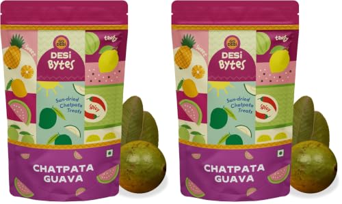 Image of GO DESi Chatpata Guava Candy, 150g, Fruit Snacks, Guava Bites, Dehydrated (Pack of 2)