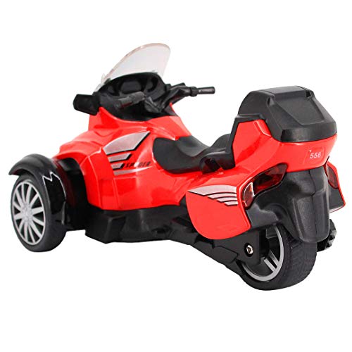 Vimoisa Kids Toys Car Pull Back Vehicles Music Lighting 1:16 Die Cast Racing Mini Motorcycle