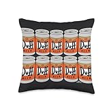 The Simpsons Duff Beer Pack Throw Pillow