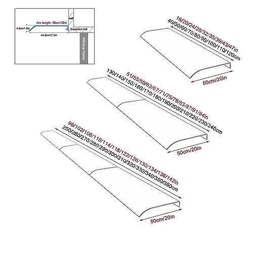Auvent de porte pour jardin et fenêtres protégeant l'entrée de la maison - 5