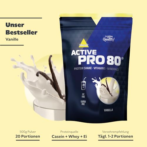 Inkospor Active Pro 80 Protein Shake, Vanille, 500g Beutel
