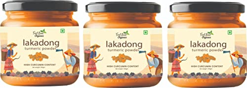 Image of First Bud Organics Lakadong Turmeric Powder 100 GM | High Curcumin Content Haldi Powder| Organic | Immunity Booster | Unprocessed | Directly sourced from Meghalaya, 100 GM X 3 Pack Of 3