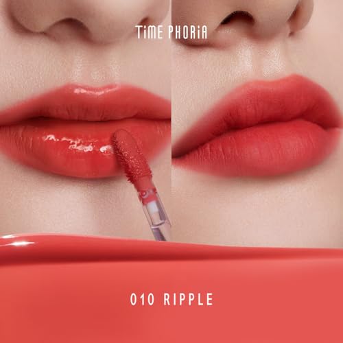 Image of Altera Blurring Tint Lip Stain 010 Ripple, Vibrant Coral Glossy to Soft Matte Finish, Blur Lip Lines, Weightless No-Sticky Airy Velvet Texture, Vibrant Hydrating Long-Lasting Lip Makeup