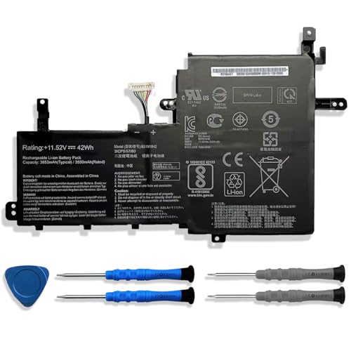 Image of B31N1842 11.52V 42Wh /3653mAh Laptop Battery Compatible with Asus VivoBook S15 S531FL S531FA K531FA S531FA-BQ028T X531FA-2S Series Notebook 0B200-03440000