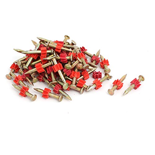 Aexit 30mm Long Fastener 3.2mm Shaft Carbon Steel Hammer Driver Fastener Cement Nail 80pcs Model:60as621qo42