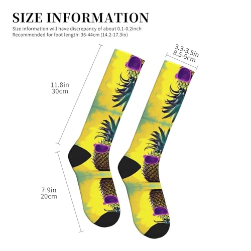 Psych Pineapple Quote Print Compression Socks,Compression Ankle Support Socks,For Men Women Running Athletic4