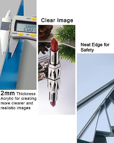 Sqinor Self Adhesive Acrylic Mirror Stick On Full Length Mirrors, Sticky Plexiglass Mirror Tiles Wall Stickers Door Full Body Long Wall Mirrors for Bedroom Living Room Gym Hallway Walls - Cosy Home Interiors Sqinor Self Adhesive Acrylic Mirror Stick On Full Length Mirrors, Sticky Plexiglass Mirror Tiles Wall Stickers Door Full Body Long Wall Mirrors for Bedroom Living Room Gym Hallway Walls - Image 3