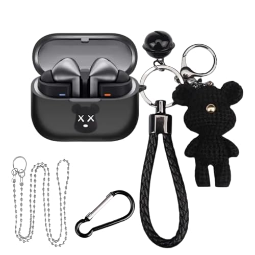 Galaxy Buds3 / Galaxy Buds3 Pro �Ή� �P�[�X �J�o�[ TPU�f�� �ی�P�[�X �����h�~ ���h�~ �ϏՌ� �h�� �h�o ������ �n���� ���킢�� ���� �[�d�֗� �S�ʕی� �ی�J�o�[ �C���z���P�[�X �L�[�`�F�[���t�� Galax