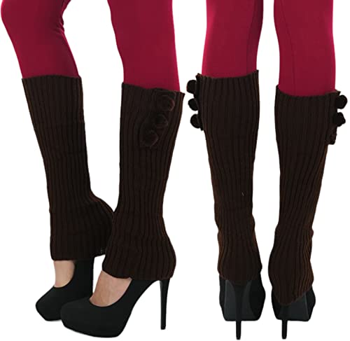 Image of ToBeInStyle Women's Long Over The Knee Leg Warmers Bright Thigh High