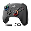 Doriteney RG P01 Wireless Gaming Controller Compatible with Switch Game Controllers RG P01 2.4G Controller Gamepad for Bluetooth/PC/Steam/iOS/Android/Switch Hall Effect RGB Lights