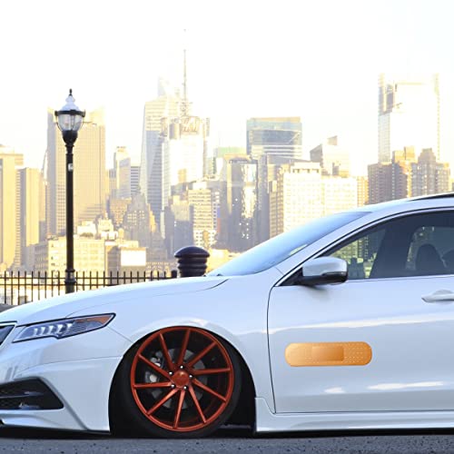 Moioee 4 Pcs Car Bumper Stickers, Funny Bandage Decal, Band Aid Sticker For Covering Auto Paint Scratch, Vinyl Decals For Car Truck Vehicle Window Front And Rear Bumper, Automotive Exterior Accessories #TOP5