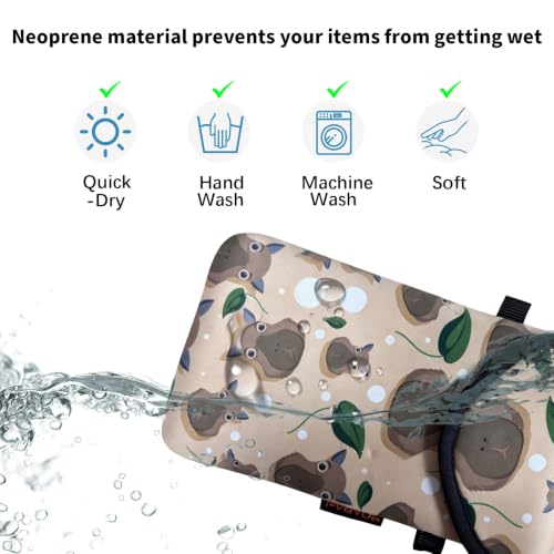 Image of Neoprene Phone Sleeve Pouch Case Bag for Men Women w /Crossbody Strap /Neck Lanyard for iPhone 17 /16 /15 /14 Pro Max, Samsung S25,Pixel 10