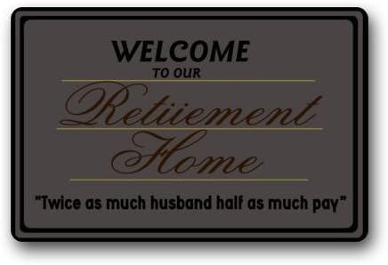 Quick Drying Waterhog door Mat - Personalize with Retirement Home Doormat